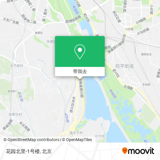 花园北里-1号楼地图