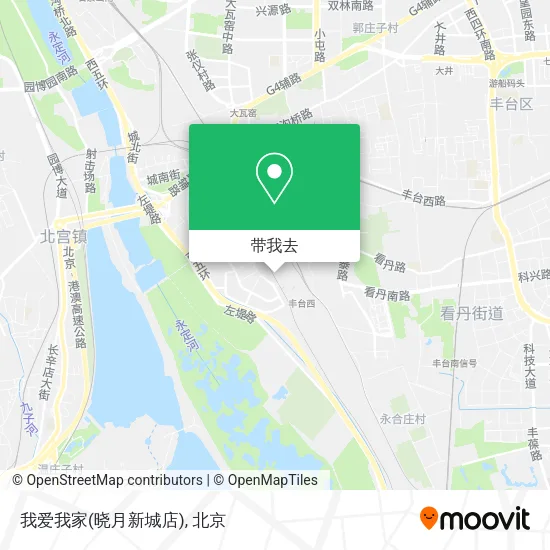 我爱我家(晓月新城店)地图