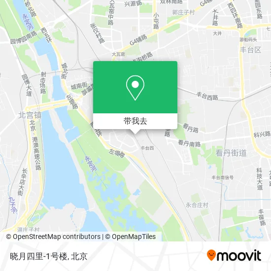 晓月四里-1号楼地图