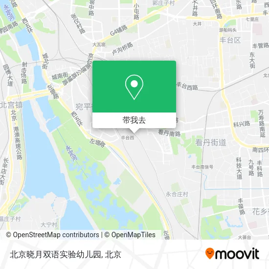 北京晓月双语实验幼儿园地图