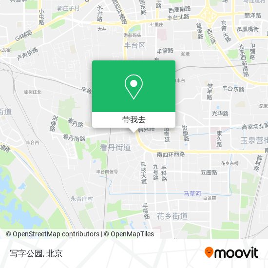 写字公园地图
