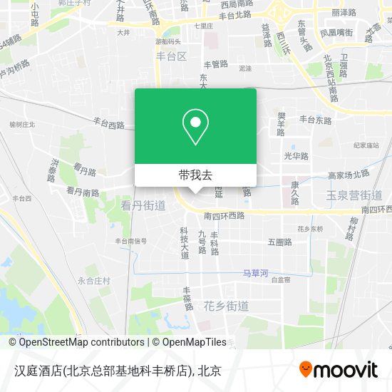 汉庭酒店(北京总部基地科丰桥店)地图