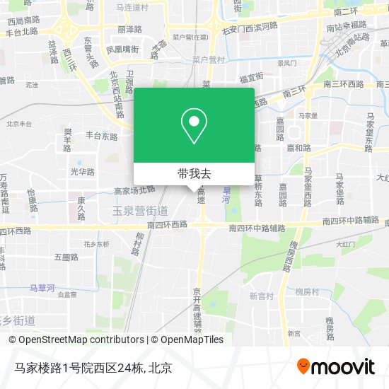 马家楼路1号院西区24栋地图