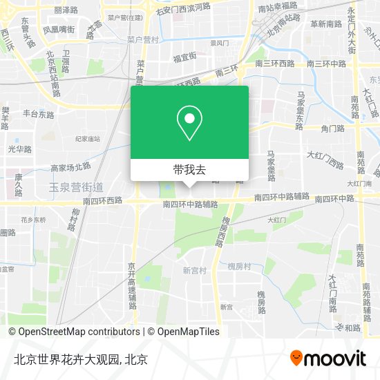 北京世界花卉大观园地图