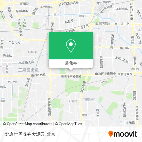 北京世界花卉大观园地图