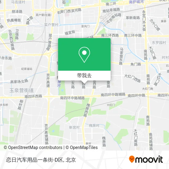 恋日汽车用品一条街-D区地图