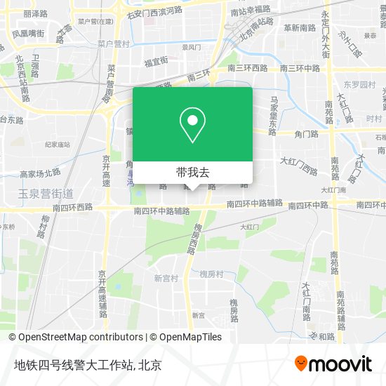 地铁四号线警大工作站地图