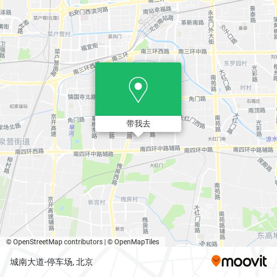 城南大道-停车场地图