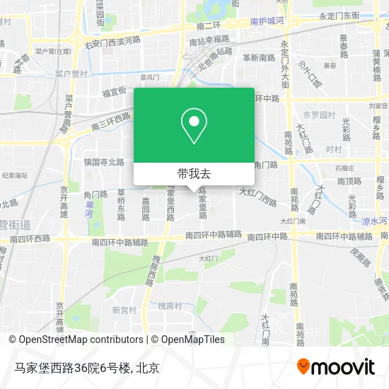 马家堡西路36院6号楼地图