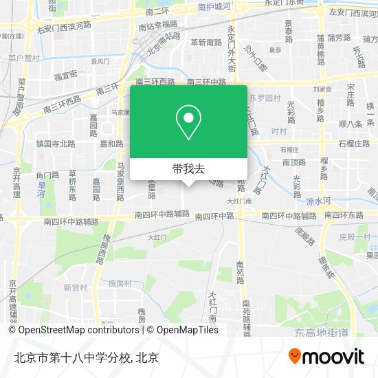 北京市第十八中学分校地图