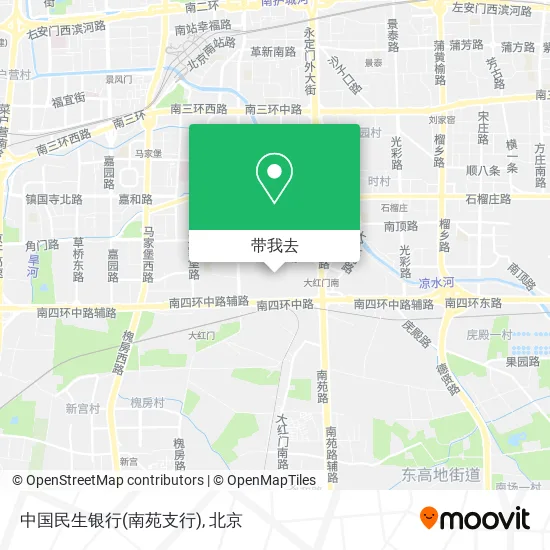 中国民生银行(南苑支行)地图