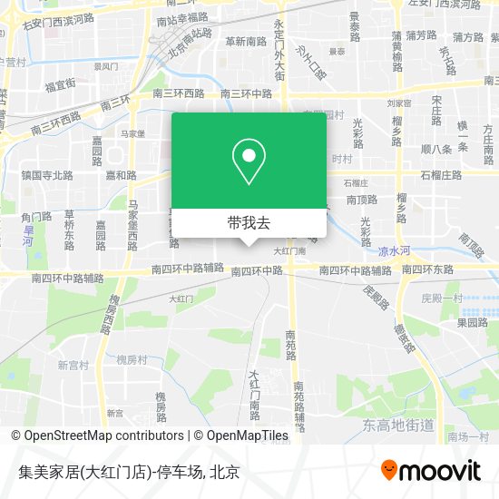 集美家居(大红门店)-停车场地图