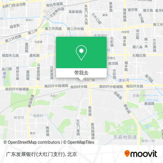 广东发展银行(大红门支行)地图