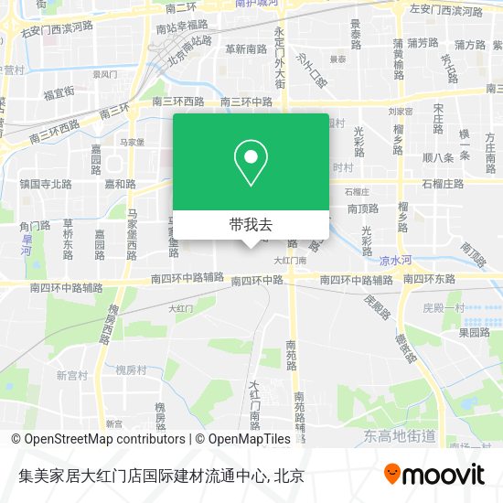 集美家居大红门店国际建材流通中心地图