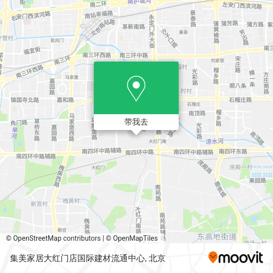 集美家居大红门店国际建材流通中心地图