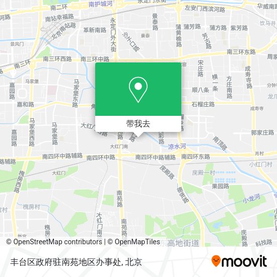 丰台区政府驻南苑地区办事处地图