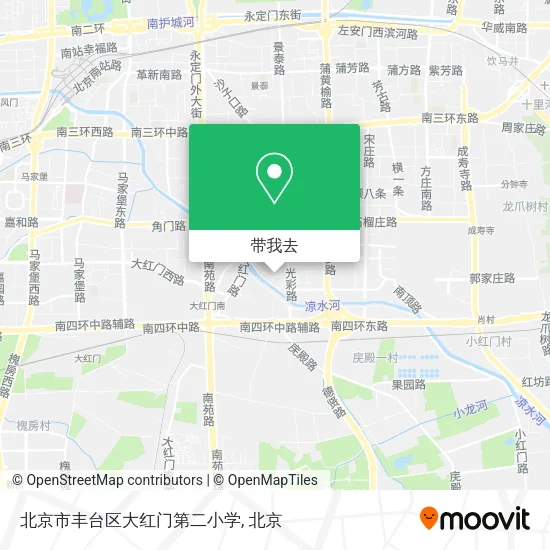 北京市丰台区大红门第二小学地图