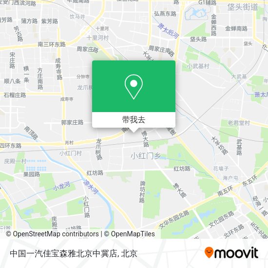 中国一汽佳宝森雅北京中冀店地图