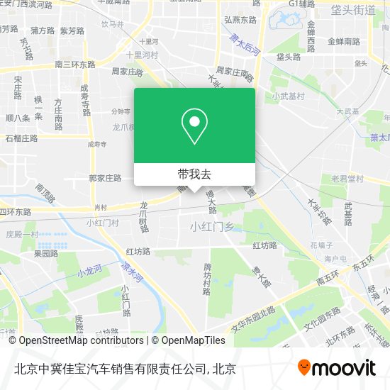 北京中冀佳宝汽车销售有限责任公司地图