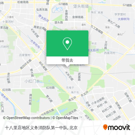 十八里店地区义务消防队第一中队地图