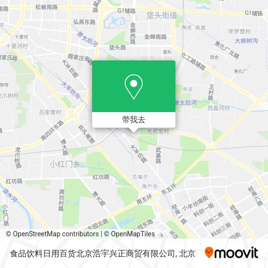 食品饮料日用百货北京浩宇兴正商贸有限公司地图