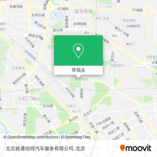 北京路通信得汽车服务有限公司地图