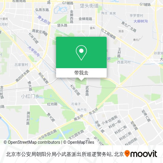 北京市公安局朝阳分局小武基派出所巡逻警务站地图