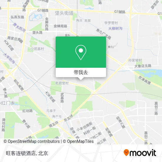 旺客连锁酒店地图