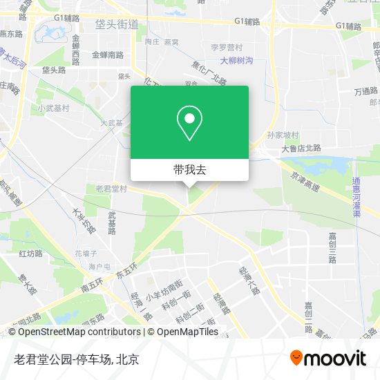 老君堂公园-停车场地图