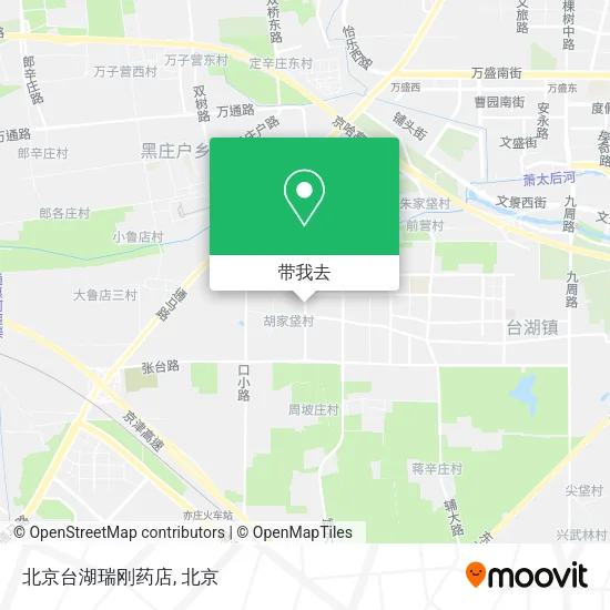 北京台湖瑞刚药店地图