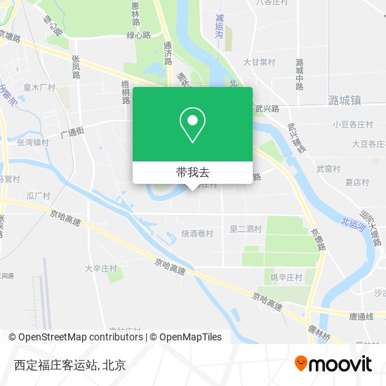 西定福庄客运站地图