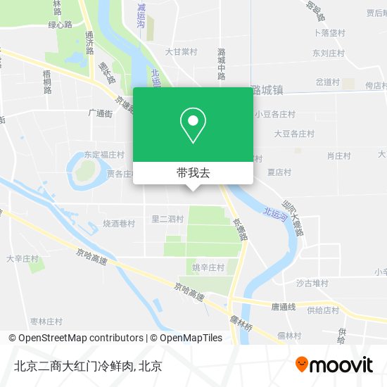 北京二商大红门冷鲜肉地图