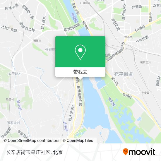 长辛店街玉皇庄社区地图