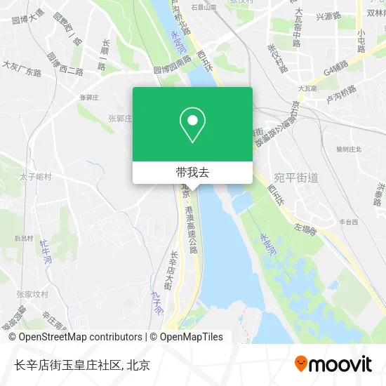 长辛店街玉皇庄社区地图