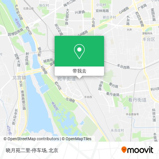 晓月苑二里-停车场地图