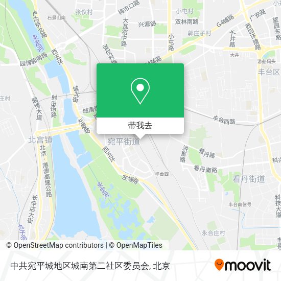 中共宛平城地区城南第二社区委员会地图