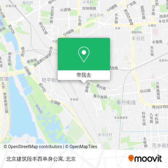 北京建筑段丰西单身公寓地图