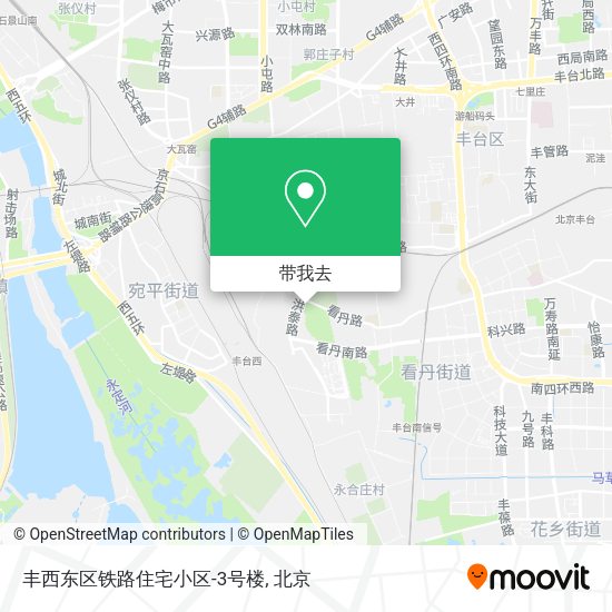 丰西东区铁路住宅小区-3号楼地图