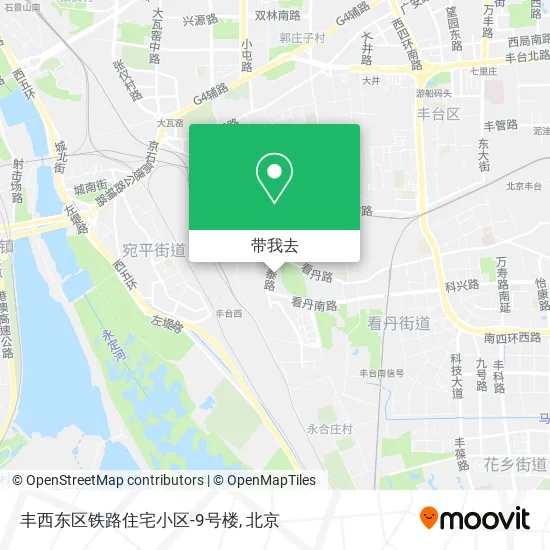 丰西东区铁路住宅小区-9号楼地图