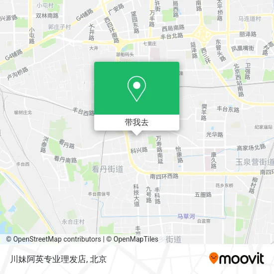 川妹阿英专业理发店地图
