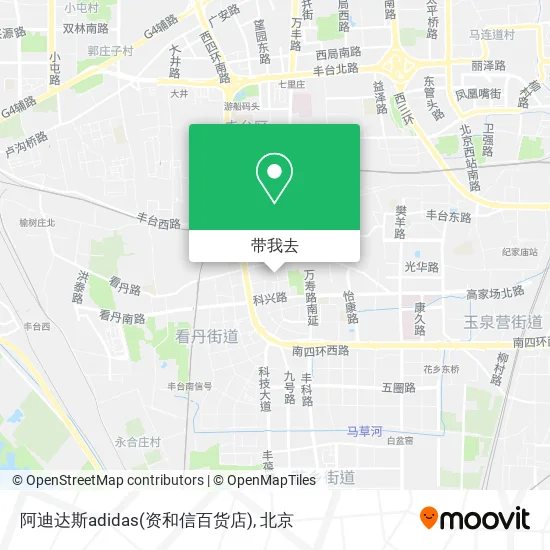 阿迪达斯adidas(资和信百货店)地图