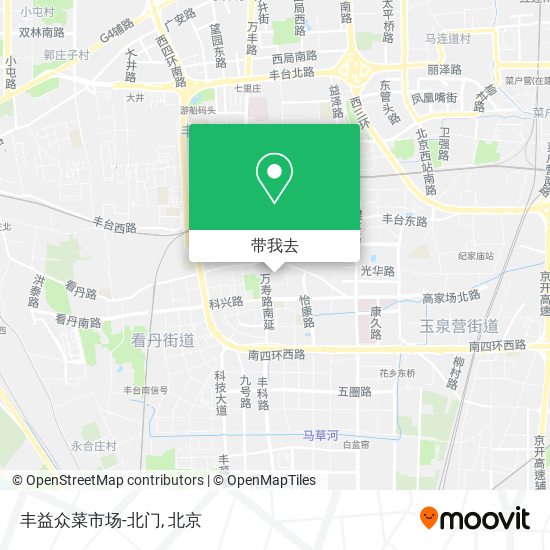 丰益众菜市场-北门地图