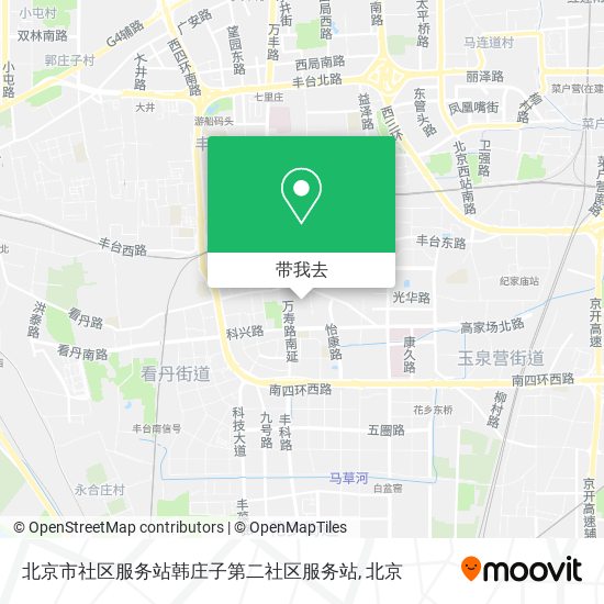 北京市社区服务站韩庄子第二社区服务站地图