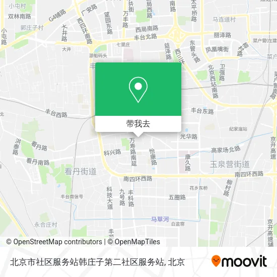 北京市社区服务站韩庄子第二社区服务站地图