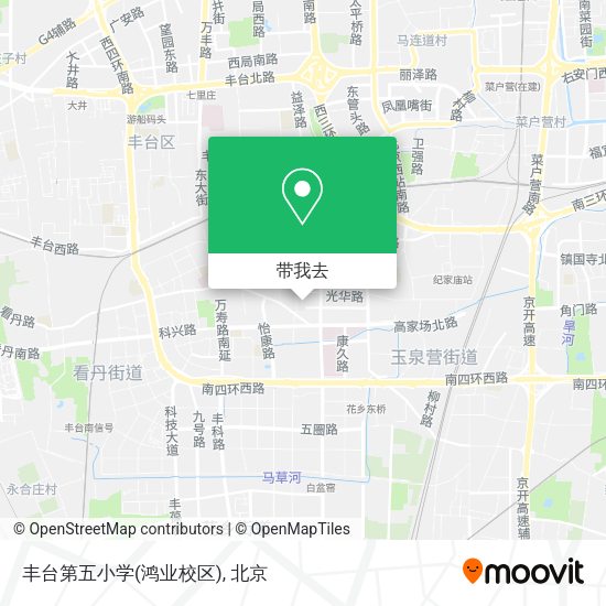 丰台第五小学(鸿业校区)地图