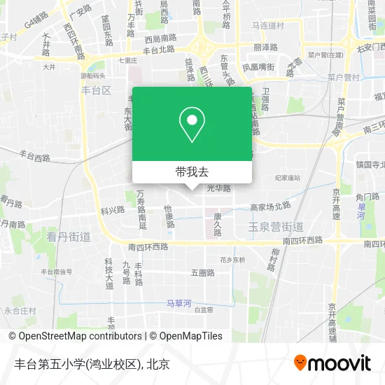丰台第五小学(鸿业校区)地图