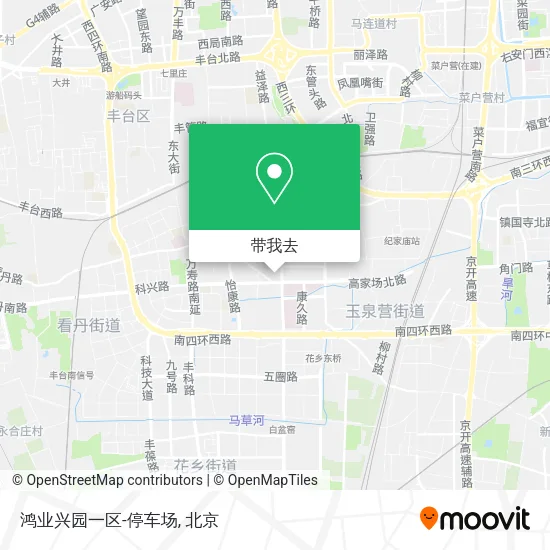 鸿业兴园一区-停车场地图