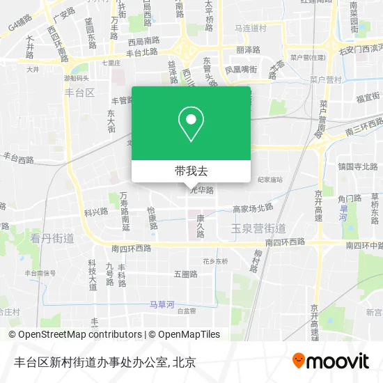 丰台区新村街道办事处办公室地图