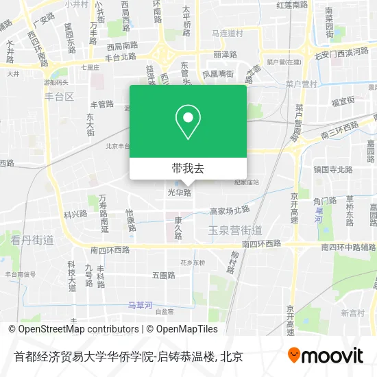 首都经济贸易大学华侨学院-启铸恭温楼地图