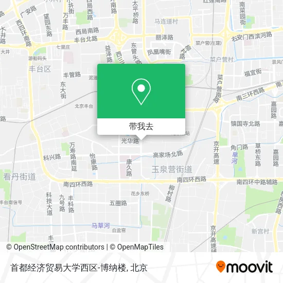 首都经济贸易大学西区-博纳楼地图